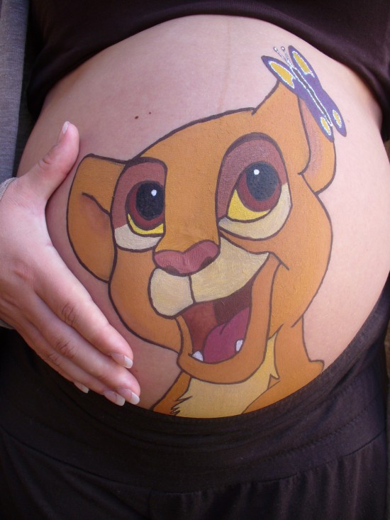 Bellypaint/buikschildering voor zwangere vrouw