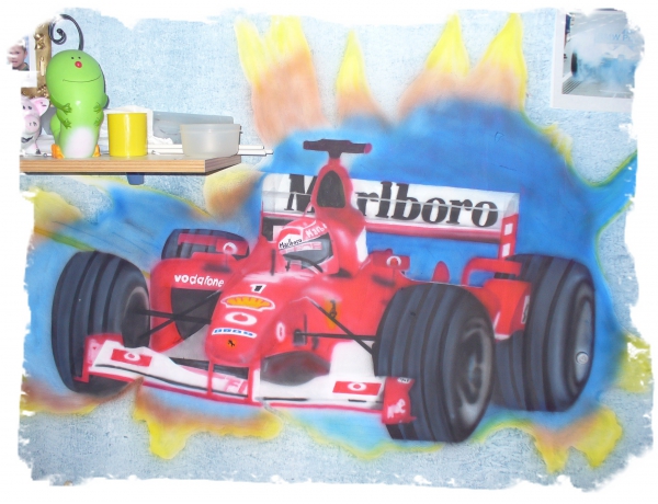 Muurschilderingen en gelegenheidsgeschenken met airbrush