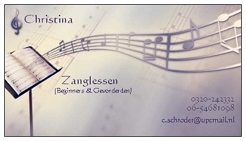 Prof. prive zanglessen