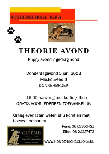 HondenschoolJOKA positief opvoeden en verkoop vers vlees en snacks voor de hond.