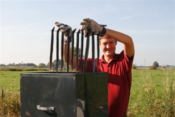 Paling roken op lokatie