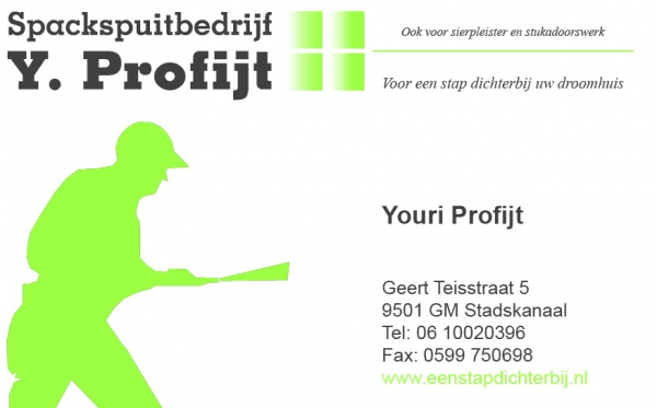 Voor al uw spackwerk, stucwerk en sierpleisters!