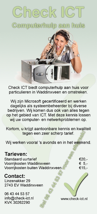 TIJDELIJKE ACTIE! Computerhulp voor €10,- per uur!