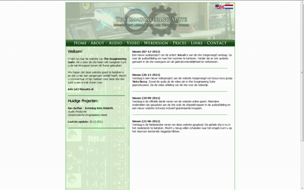 The Imagineering Suite : Audio, Video en Webdesign diensten.