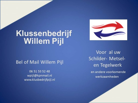 Voor al uw binnen en buiten schilderwerk.
