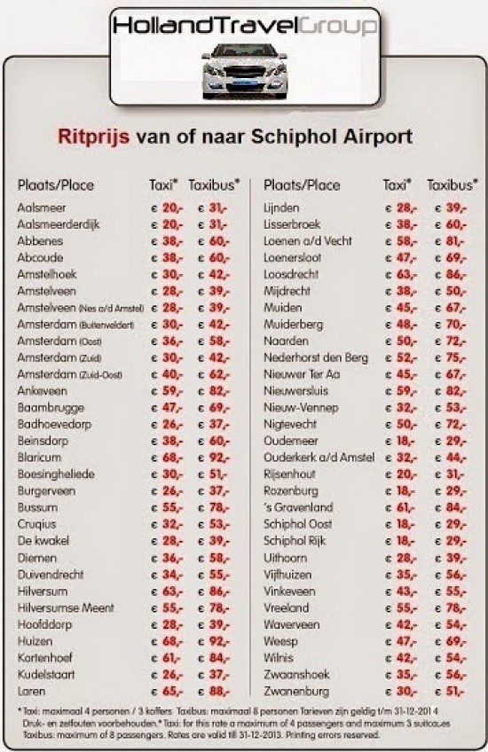 Met Holland Travel Group naar Schiphol?