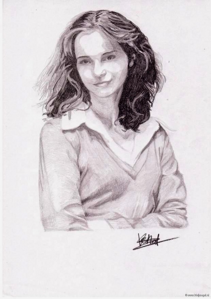 Tekening van foto of portret