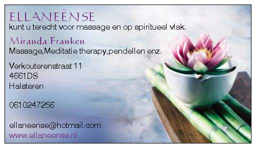 Massage voor lichaam en geest bij Ellaneënse en spiritueel
